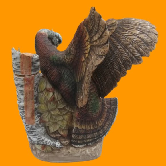 Vintage Austin Nichols Wild Turkey Porcelain Decanter 1984 Turkey with Poults - Picture 7 of 16